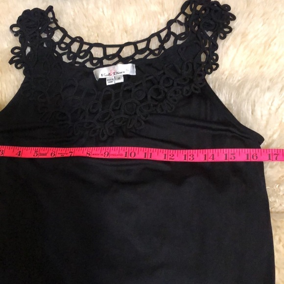 Black sleeveless top with collar detail size M - Picture 6 of 7